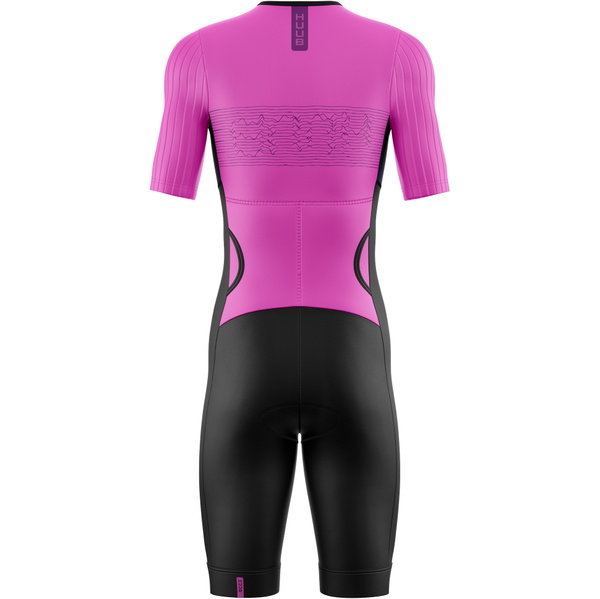 2026 HUUB Womens Contour Tri Suit CONTSBP - Black / Pink